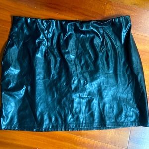 Asos curve leather skirt